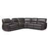 Amaris Modern and Contemporary Grey Bonded Leather 5-Piece Power Reclining Sectional by Baxton Studio - BAX-RX033A-Grey-SF - Image 3 of 0