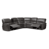 Amaris Modern and Contemporary Grey Bonded Leather 5-Piece Power Reclining Sectional by Baxton Studio - BAX-RX033A-Grey-SF - Image 4 of 0