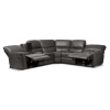Amaris Modern and Contemporary Grey Bonded Leather 5-Piece Power Reclining Sectional by Baxton Studio - BAX-RX033A-Grey-SF - Image 5 of 0