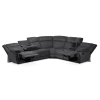Sabella Modern and Contemporary Dark Grey and Light Grey Two-Tone 7-Piece Reclining Sectional by Baxton Studio - BAX-RX038A-Dark Grey-SF - Image 5 of 0