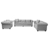 Alaise Modern Classic Grey Linen 3-Piece Living Room Set by Baxton Studio - BAX-RX1616-Gray-3PC-Set - Image 3 of 0