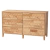 Hosea Japandi Queen Bed in Natural Finish by Baxton Studio - BAX-SW8588-Natural-Queen - Image 4 of 0