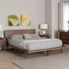 Alyssa Platform Queen Bed in Walnut Brown Finish by Baxton Studio - BAX-SW8598-Walnut-Queen - Image 1 of 0