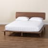 Alyssa Platform Queen Bed in Walnut Brown Finish by Baxton Studio - BAX-SW8598-Walnut-Queen - Image 2 of 0