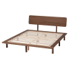 Alyssa Platform Queen Bed in Walnut Brown Finish by Baxton Studio - BAX-SW8598-Walnut-Queen - Image 4 of 0