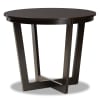Salida 5 Piece Round Table Dining Room Set in Dark Brown and Walnut Brown Finish by Baxton Studio - BAX-Salida-Dark Brown/Walnut-5PC - Image 4 of 0