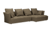 Baxton Studio Abbott Contemporary Brown Fabric Right Facing Sectional Sofa by Wholesale Interiors - BAX-TD4905-B - Image 3 of 0