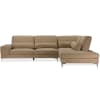 Sonia Modern Beige Fabric Sectional Sofa with Right Facing Chaise by Baxton Studio - BAX-TD4909-RFC - Image 2 of 0