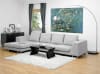 Twill Sectional Sofa by Baxton Studio - BAX-TD6301 - Image 1 of 0