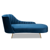 Kailyn Upholstered Chaise in Navy Blue and Gold Finish by Baxton Studio - BAX-TSF-6720-Navy Blue Velvet/Gold-Chaise - Image 3 of 0