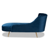 Kailyn Upholstered Chaise in Navy Blue and Gold Finish by Baxton Studio - BAX-TSF-6720-Navy Blue Velvet/Gold-Chaise - Image 4 of 0