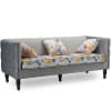 Penelope Gray Velvet and Paisley-floral Sofa and Loveseat Set by Baxton Studio - BAX-TSF-8125 - Image 3 of 0