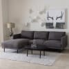 Riley Retro Mid-century Modern Grey Fabric Upholstered Left Facing Chaise Sectional Sofa by Baxton Studio - BAX-U6049-Grey-LFC - Image 1 of 0