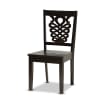 Wanda 5 Piece Round Dining Room Set in Dark Brown Finish by Baxton Studio - BAX-Wanda-Dark Brown-5PC - Image 5 of 0