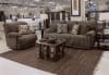 Hollifield Reclining Loveseat in Chocolate Fabric by Catnapper - 1082 - Image 3 of 0