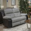 Felix Rocking Reclining Loveseat in Black and Granite Fabric by Catnapper - 1142-2 - Image 1 of 0