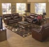 Larkin 2 Piece Lay Flat Reclining Set in Chestnut, Godiva, or Putty Leather by Catnapper - 139-SET - Image 2 of 0