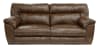 Larkin Lay Flat Reclining Sofa in Chestnut, Godiva, or Putty Leather by Catnapper - 1391 - Image 2 of 0