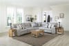 Rockport 5 Piece Manual Reclining Sectional in Grey Chenille Fabric by Catnapper - 150-05 - Image 2 of 0