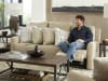 Calvin Reclining Sofa in Putty Fabric by Catnapper - 1631-P - Image 1 of 0