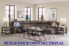 Braxton BUILD YOUR OWN Reclining Sectional in Charcoal Fabric by Catnapper - 215-BYO-CHR - Image 1 of 0