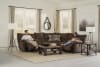 Elliott Glider Recliner in Chocolate Chenille Fabric by Catnapper - 22506-CH - Image 3 of 0