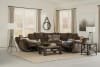 Elliott Glider Recliner in Chocolate Chenille Fabric by Catnapper - 22506-CH - Image 4 of 0