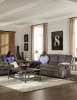 Reyes 2 Piece Lay Flat Reclining Set in Graphite Fabric by Catnapper - 240-G - Image 4 of 0