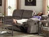 Reyes Lay Flat Reclining Sofa in Graphite Fabric by Catnapper - 2401-G - Image 3 of 0