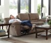 Reyes Lay Flat Reclining Sofa in Portabella Fabric by Catnapper - 2401-P - Image 4 of 0