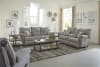 Sadler Lay Flat Reclining Sofa with Drop Down Table in Mica Color Fabric by Catnapper - 2415-M - Image 4 of 0