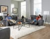 Dorian Reclining Sofa in Charcoal Fabric by Catnapper - 3071-CH - Image 2 of 0