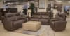 Nico Castered Cocktail Ottoman in Khaki Fabric by Catnapper - 350-12-K - Image 2 of 0