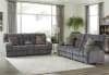 Ashland Lay Flat Reclining Console Loveseat in Granite Fabric by Catnapper - 3599-G - Image 3 of 0