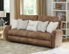 Justine Lay Flat Reclining Sofa in Burlap Fabric by Catnapper - 3881 - Image 1 of 0