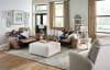 Justine Lay Flat Reclining Sofa in Burlap Fabric by Catnapper - 3881 - Image 3 of 0
