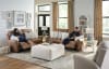 Justine Lay Flat Reclining Loveseat in Burlap Fabric by Catnapper - 3882 - Image 2 of 0