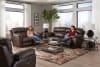 Costa 2 Piece Lay Flat Reclining Sofa Set in Chocolate Color Leather by Catnapper - 407-SET-CH - Image 2 of 0