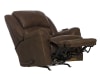 Hayden Oversized Chaise Rocker Recliner with Heat and Sensate Massage and X-tra Comfort Footrest in Walnut Fabric by Catnapper - 4107-2-W - Image 1 of 0