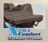 Hayden Oversized Chaise Rocker Recliner with Heat and Sensate Massage and X-tra Comfort Footrest in Walnut Fabric by Catnapper - 4107-2-W - Image 5 of 0