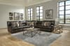 Como 5 Piece Manual Reclining Sectional in Chocolate Leather by Catnapper - 436-5-CH - Image 1 of 0