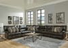 Como 5 Piece Manual Reclining Sectional in Chocolate Leather by Catnapper - 436-5-CH - Image 4 of 0