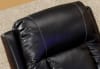 Geneva Theater Seating - 3 Black Leather Chairs By Catnapper - Electric Recline - Image 4 of 0
