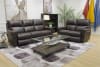 Torretta 2 Piece Power Lay Flat Reclining Set in Chocolate Leather by Catnapper - 457-SET-CH - Image 5 of 0