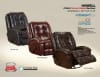 Howell Swivel Glider Recliner in Saddle Leather Like Fabric by Catnapper - 4746-5-S - Image 3 of 0