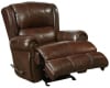 Duncan Deluxe Glider Recliner in Chocolate Leather by Catnapper - 4763-6-CH - Image 3 of 0