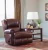 Duncan Deluxe Glider Recliner in Chocolate Leather by Catnapper - 4763-6-CH - Image 4 of 0