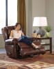 Duncan Deluxe Glider Recliner in Chocolate Leather by Catnapper - 4763-6-CH - Image 5 of 0