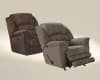 Rialto Chaise Rocker Recliner with X-tra Comfort Footrest in Chocolate Fabric by Catnapper - 47752-CH - Image 4 of 0