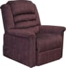 Soother Power Lift Full Lay-Out Chaise Recliner with Heat and Massage in Wine Fabric by Catnapper - 4825-V - Image 1 of 0